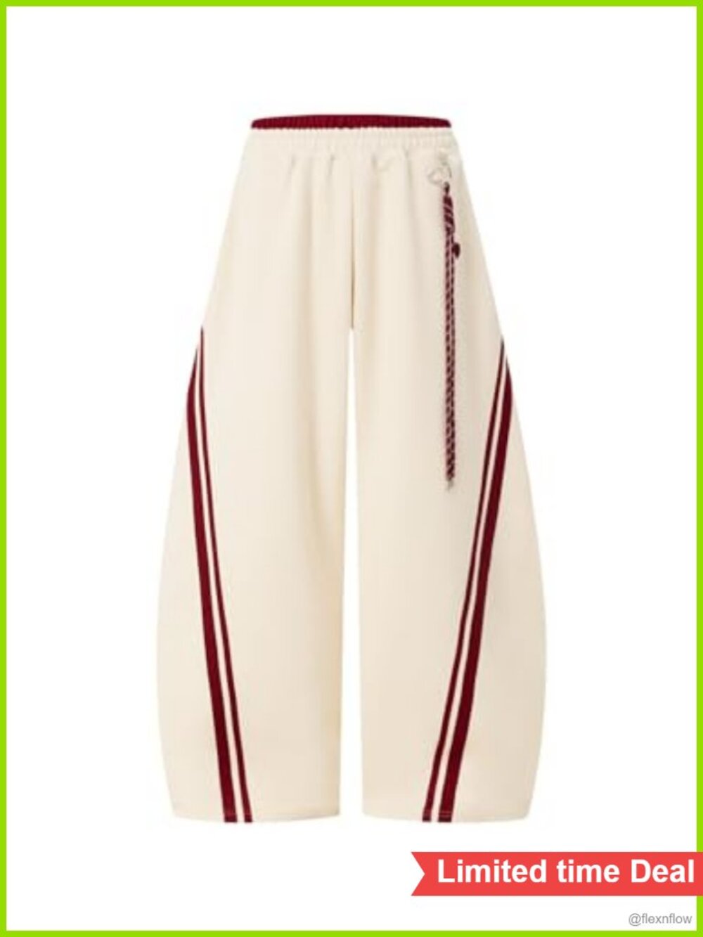 Baggy Barrel Sweatpants Wide Leg Elastic Waist Y2K Lounge